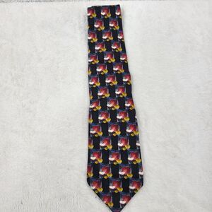GIVENCHY GENTLEMAN silk red multi apple print tie